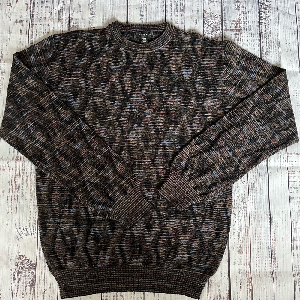 Vintage Jhane Barnes Sweater Crewneck Wool Blend Grandpa Sweater Size Lg EUC **